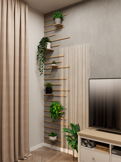 Рейки декоративные на стену рейка деревянная интерьерная 8 штук