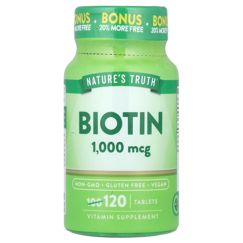 Nature's Truth, Биотин, 1000 мкг, 120 таблеток
