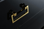 Комод Garda Decor черный 6 ящиков 120*42*82 см