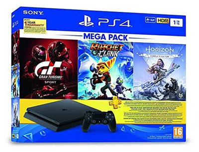 PS4 Slim 1Tb +GT/RC/HZ + 3 мес. ps plus