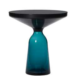 Журнальный столик Bell, Ø50х53 см, синий/черный