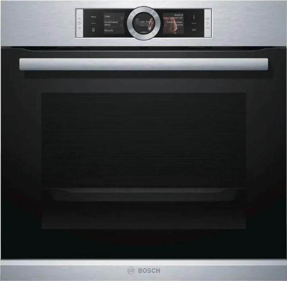 Встраиваемый электрический духовой шкаф Bosch HBG6764S1, серебристый