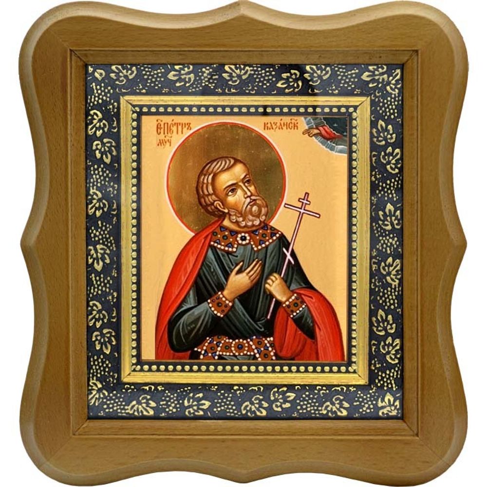 Петр Казанский мученик. Икона на холсте