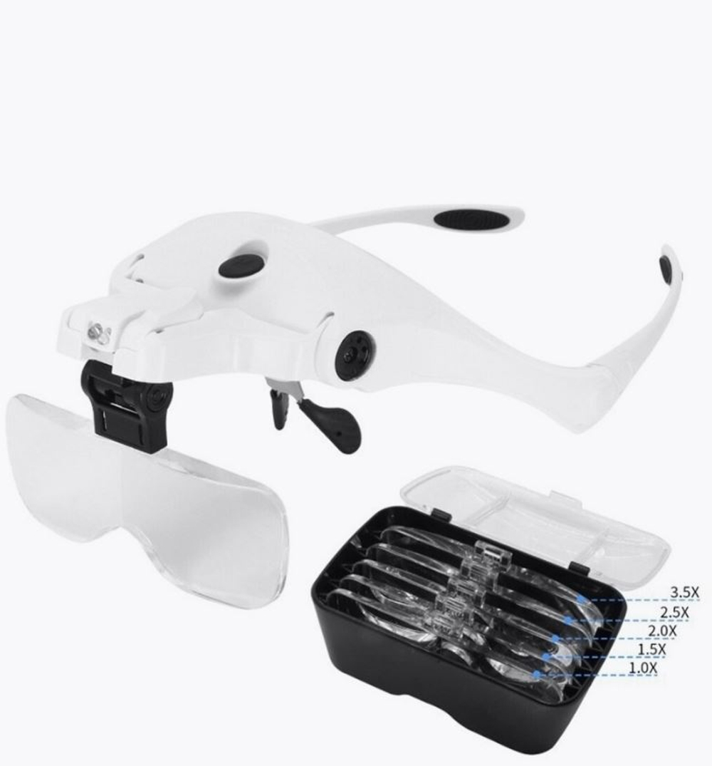 Лупа налобная с подсветкой MG9892B2