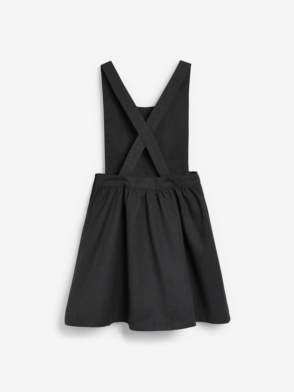 Сарафан школьный с карманами для девочки Next 975-008, Серый