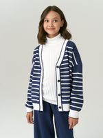 Кардиган для девочки в школу AT1010 сапфировый