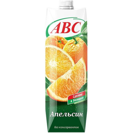Сок Апельсин ТМ АВС 1 л