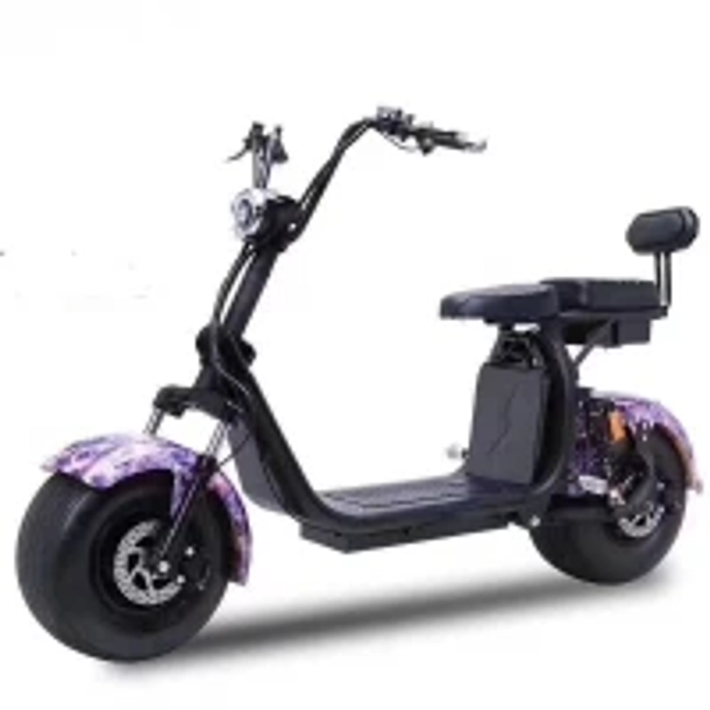 Электроскутер Citycoco с глушителем 1500W, 20Ah Белый