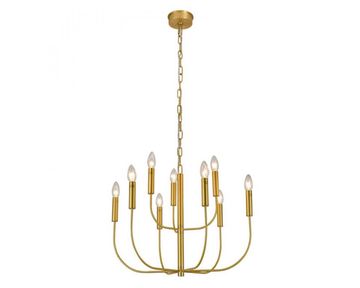 Подвесная люстра 9*E14 34909/C brass латунь BRIANNA Newport