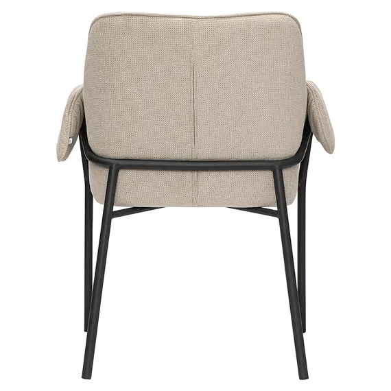 Стул-кресло Luras серо-бежевый шенилл