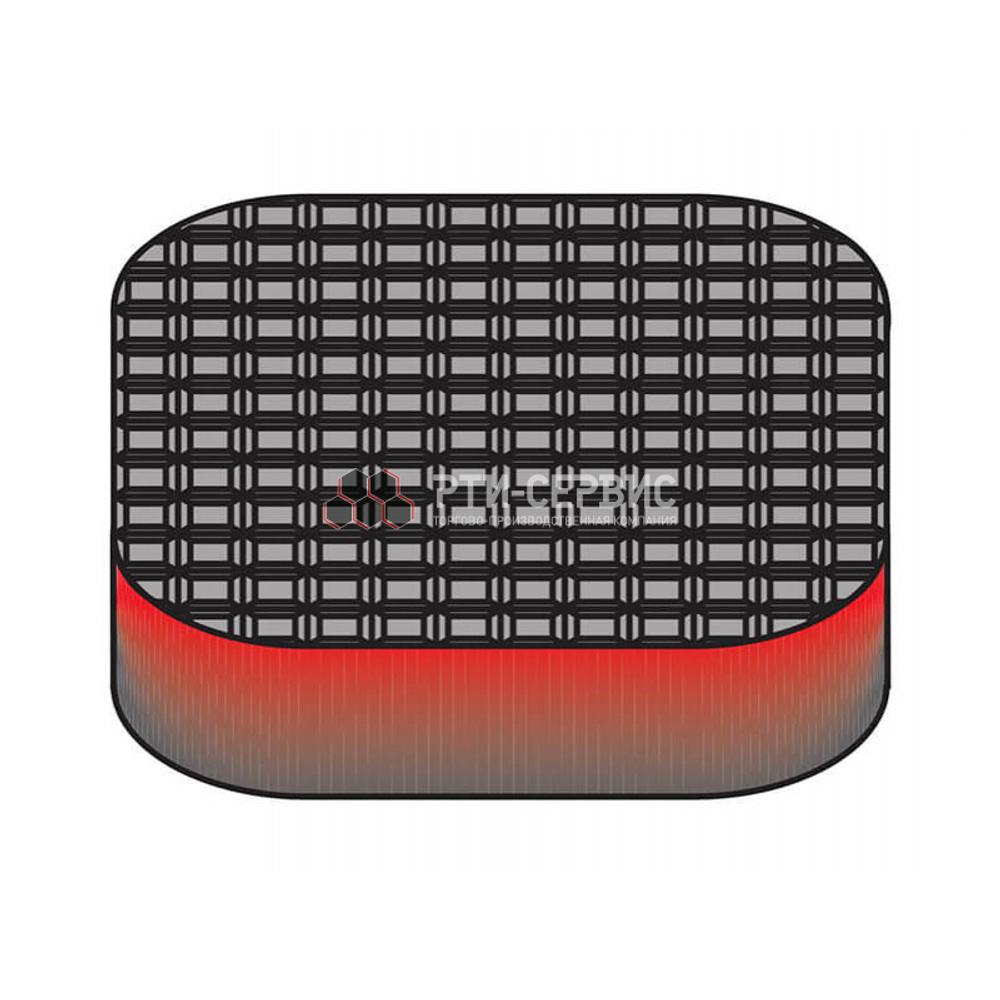 Резиновая накладка (РТИ-СЕРВИС 1033K) для подкатного домкрата "Compac", кордированная