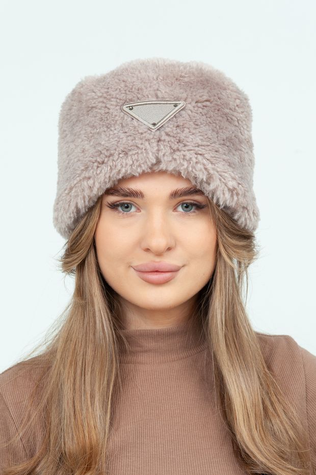 Люси кубанка Л.П. (Белый / 56-58 / Шеврон / 30х30х6 / 0.3 / Эко мех)