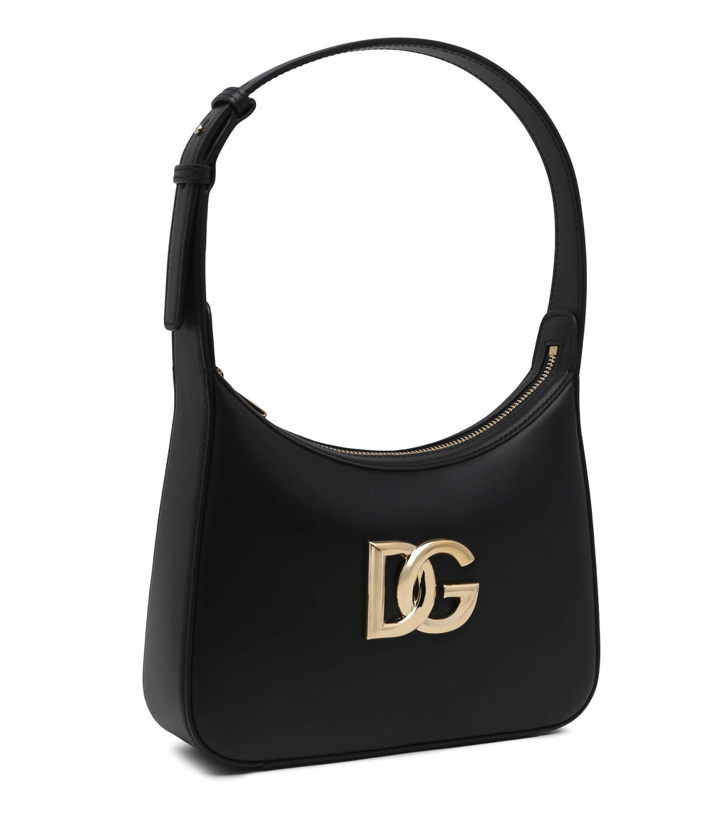 Кожаная сумка хобо 3.5 Dolce & Gabbana - черный(BB7598 AW576)