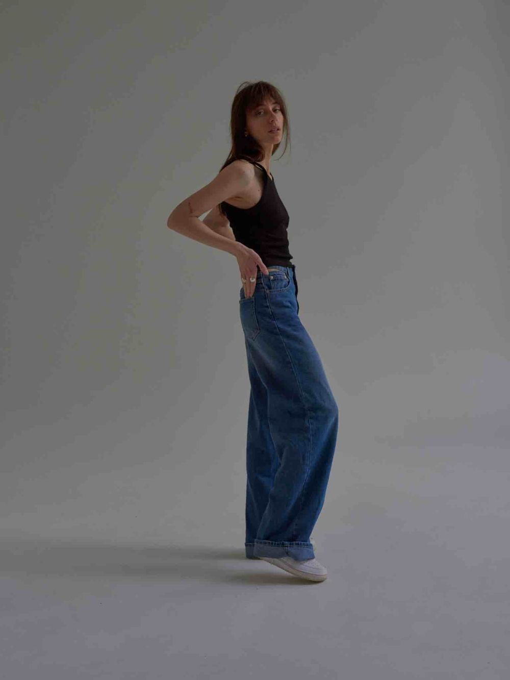 Майка One Two Tank Top черная