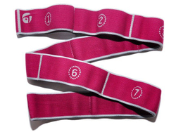 Эспандер лента эластичная для растяжки с прошитыми петлями для захвата