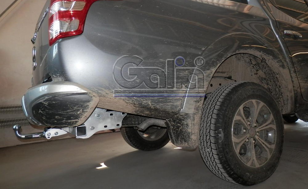 Фаркоп оцинкованный Galia M120C для Mitsubishi L200 1996-2006, 2006-2015, 2015-, Fiat Fullback 2016-(паспорт и сертификат в комплекте)(без электрики)
