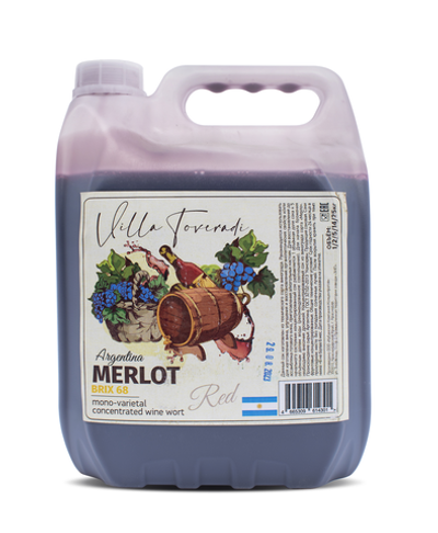 Моносортовое винное сусло MERLOT (красное), 5 кг