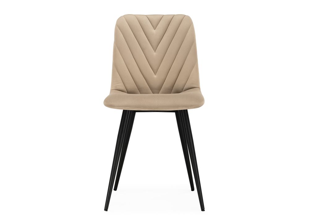 Стул на металлокаркасе Ральф бежевый / черный