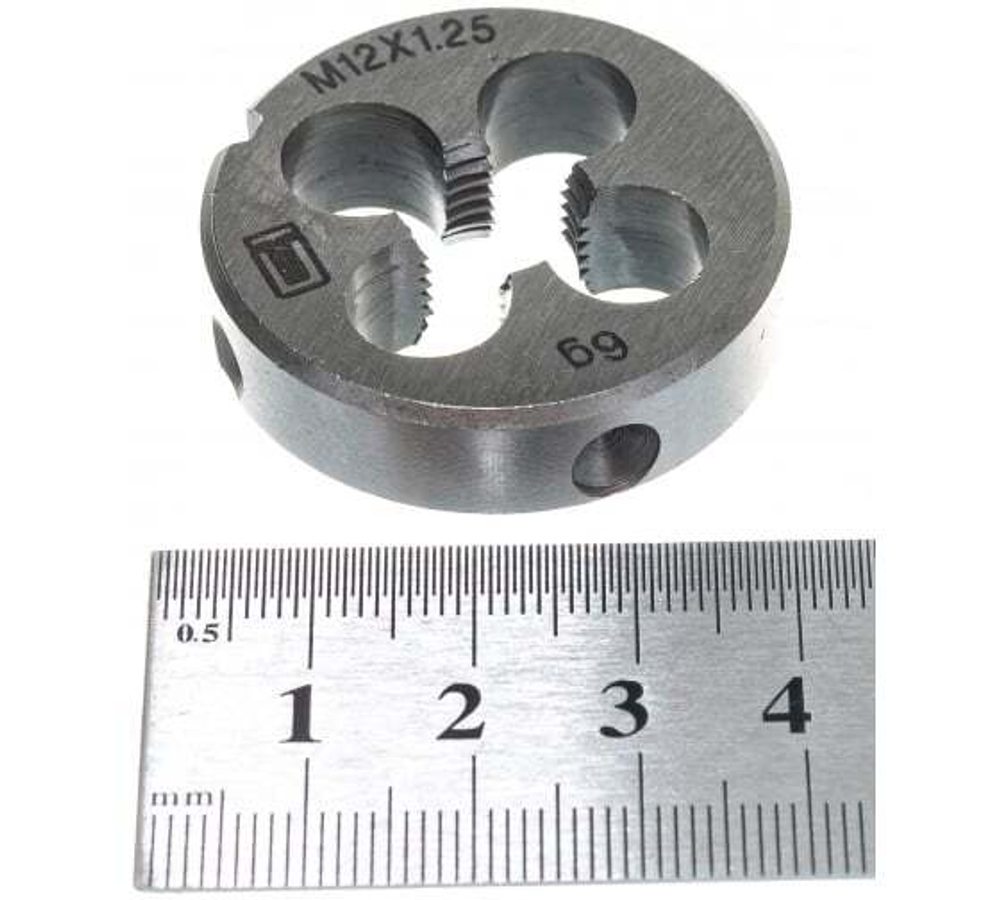 ПЛАШКА СИБРТЕХ М12Х1,25ММ 77030