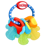 Nuby, Ключи IcyBite, для детей от 3 месяцев, синие, 1 штука
