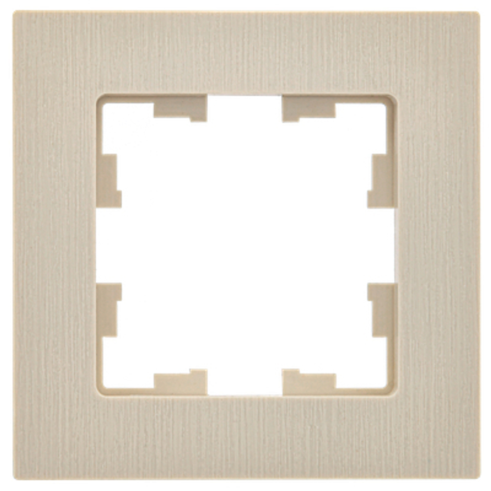 BRITE Рамка 1-местная РУ-1-Бр бежевый рифленый IEK