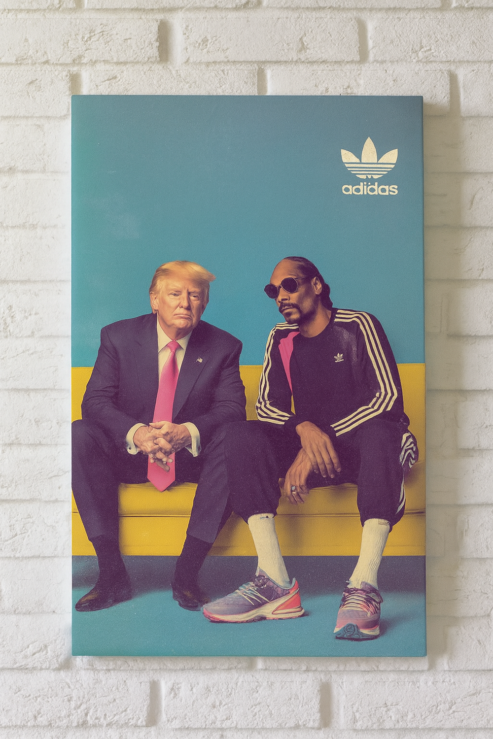 Картина на холсте "Трамп и Снуп"