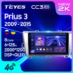 Teyes CC3 2K 9"для Toyota Prius 30 2009-2015 (прав)