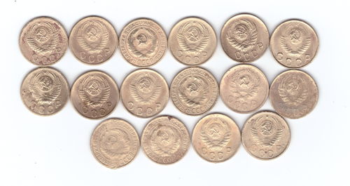 Набор 2 копейки (16 шт)1926,30,31,34,36-38,46,48-50,52,53,55-57(4) VF+