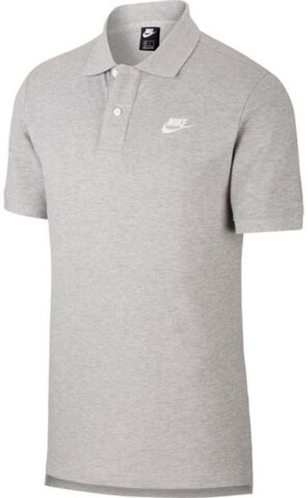 Теннисное поло Nike Sportswear Polo - dk grey heather/white