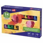 Краски акриловые художественные НАБОР "CLASSIC 24 штуки 21 цвет!", в тубах 75 мл, BRAUBERG ART, 191762