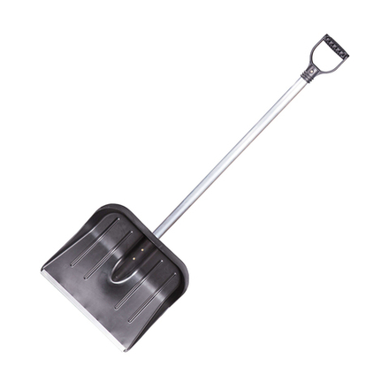 Лопата для уборки снега Альтернатива, с алюминиевым черенком, 446 x 357 мм