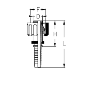 Фитинг DN 06 DKF-W (Г) 22x1.5