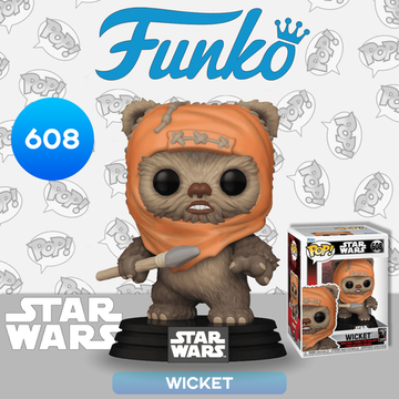 Фигурка Funko POP! Bobble Star Wars Ep 6 RotJ 40th Wicket (608) 70745 / Фигурка Фанко ПОП! по мотивам франшизы "Звёздные войны", Уикет