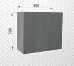 Лофт Бетон темный П 800