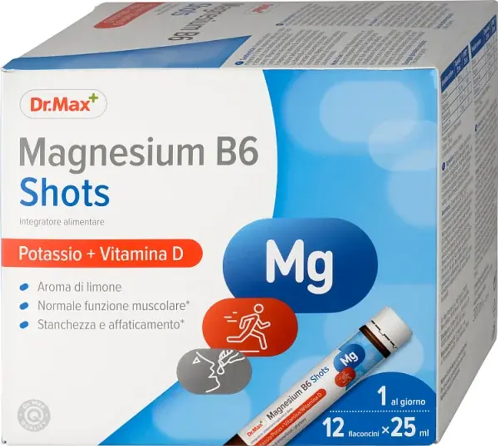 Магний B6 Shot Dr. Max - 12 флаконов x 25 мл