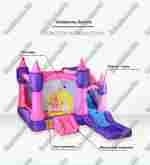 Коммерческий надувной батут "Маленькая фея" размер 5*3,5*2,7 м