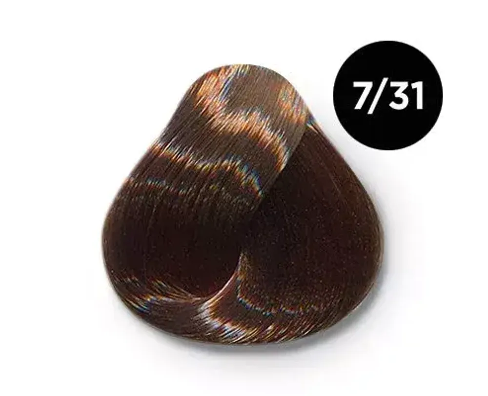 Крем краска для волос перманентная Ollin Color «Русый золотисто-пепельный» 7/31