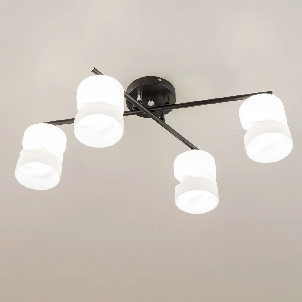 Citilux Нильс CL132145 Люстра потолочная Чёрная