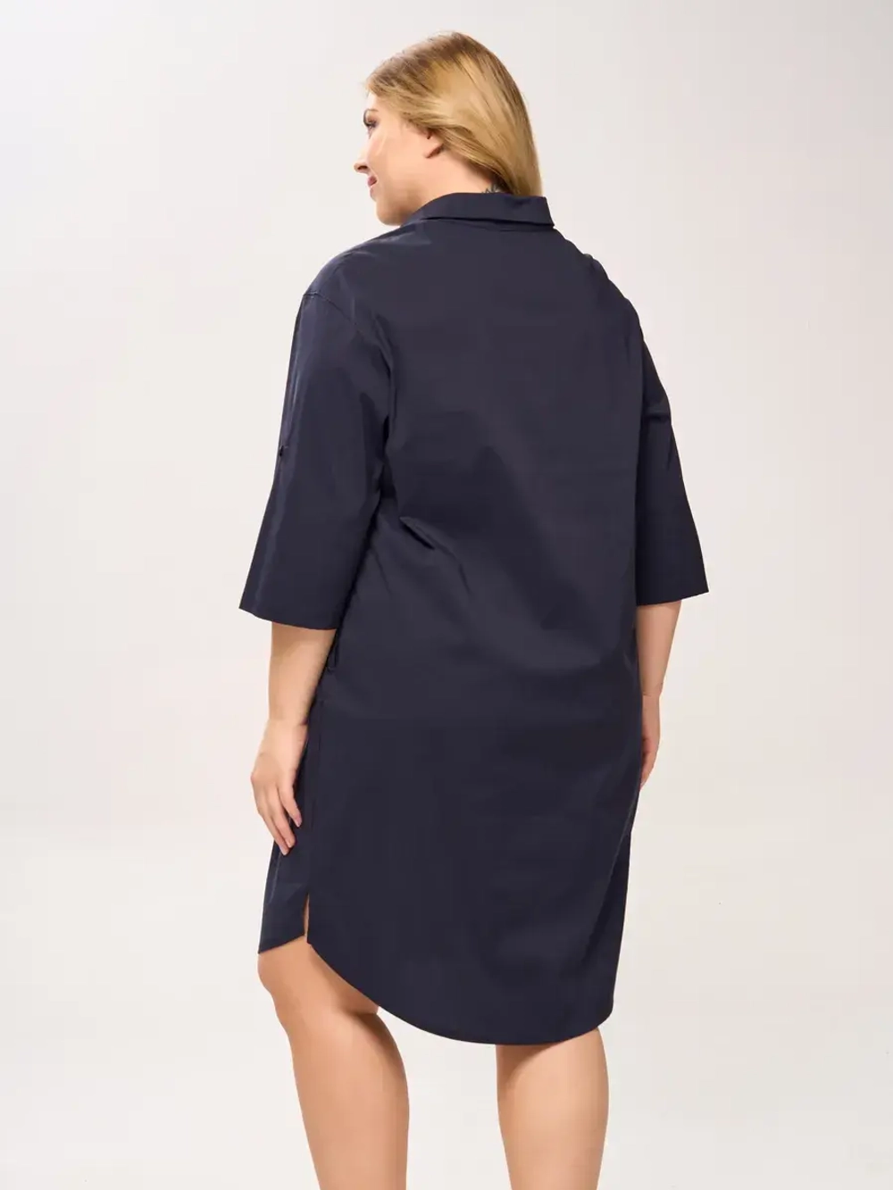 Платье-рубашка с карманами