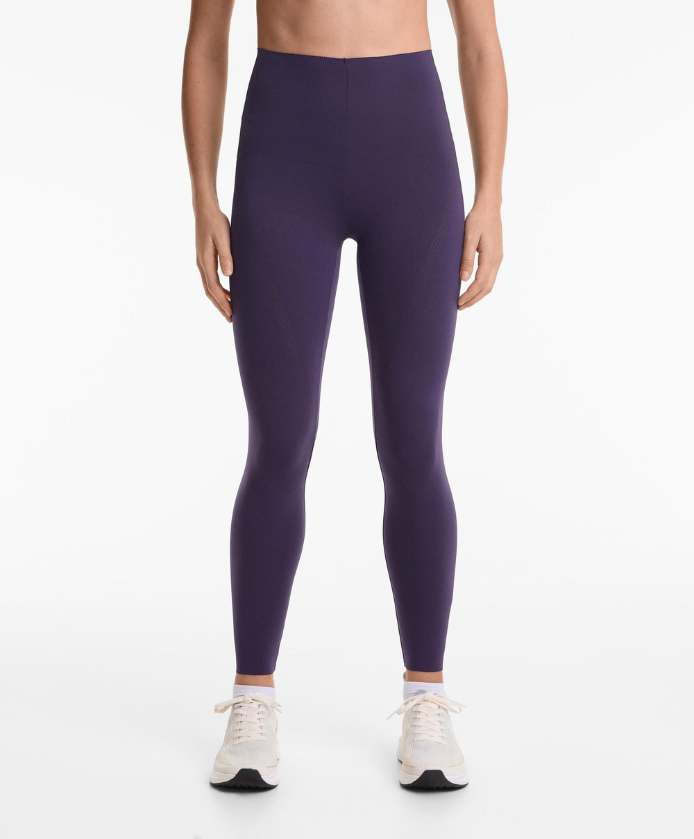 OYSHO Компрессионные легинсы Compressive длиной 65 см, фиолетовый