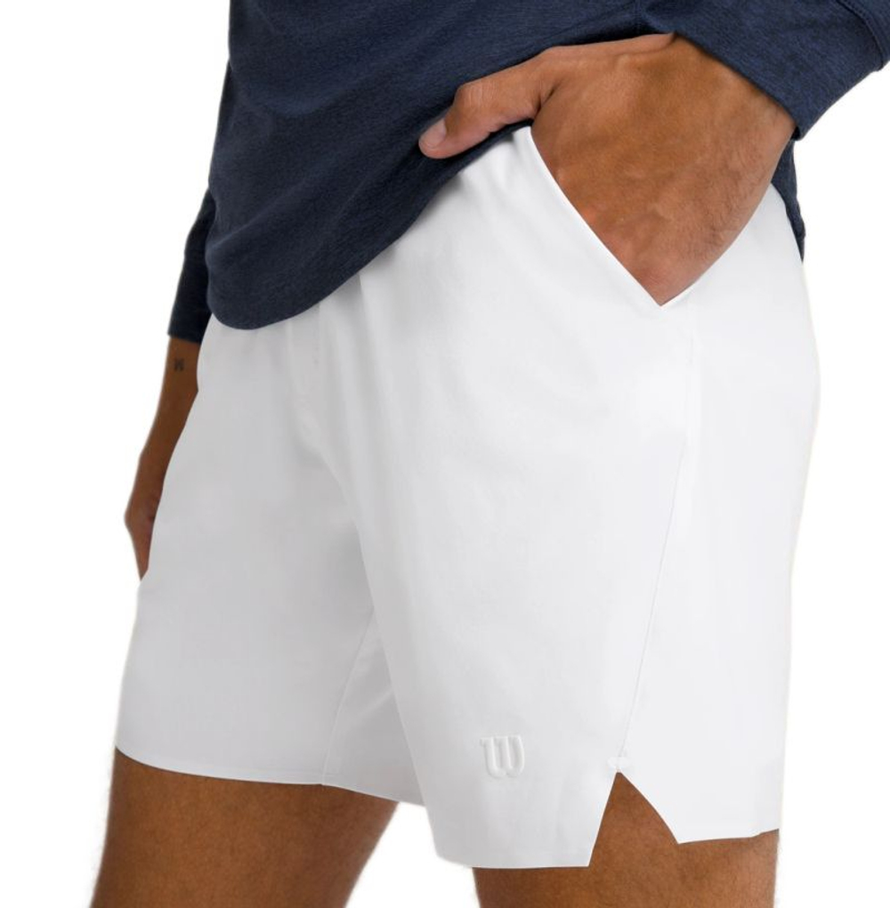 Мужские теннисные шорты Wilson Tournament Pro Short 7" - белый