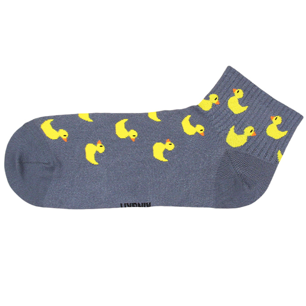 Подарочные носки "с Утками", Короткие, Серые
