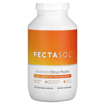 Слабительные, диуретики и средства для очищения организма Econugenics, PectaSol-C, модифицированный цитрусовый пектин, 270 вегетарианских капсул