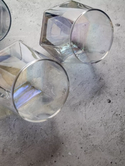 Набор шестигранных стаканов, 330мл, перламутровый, 6 шт.