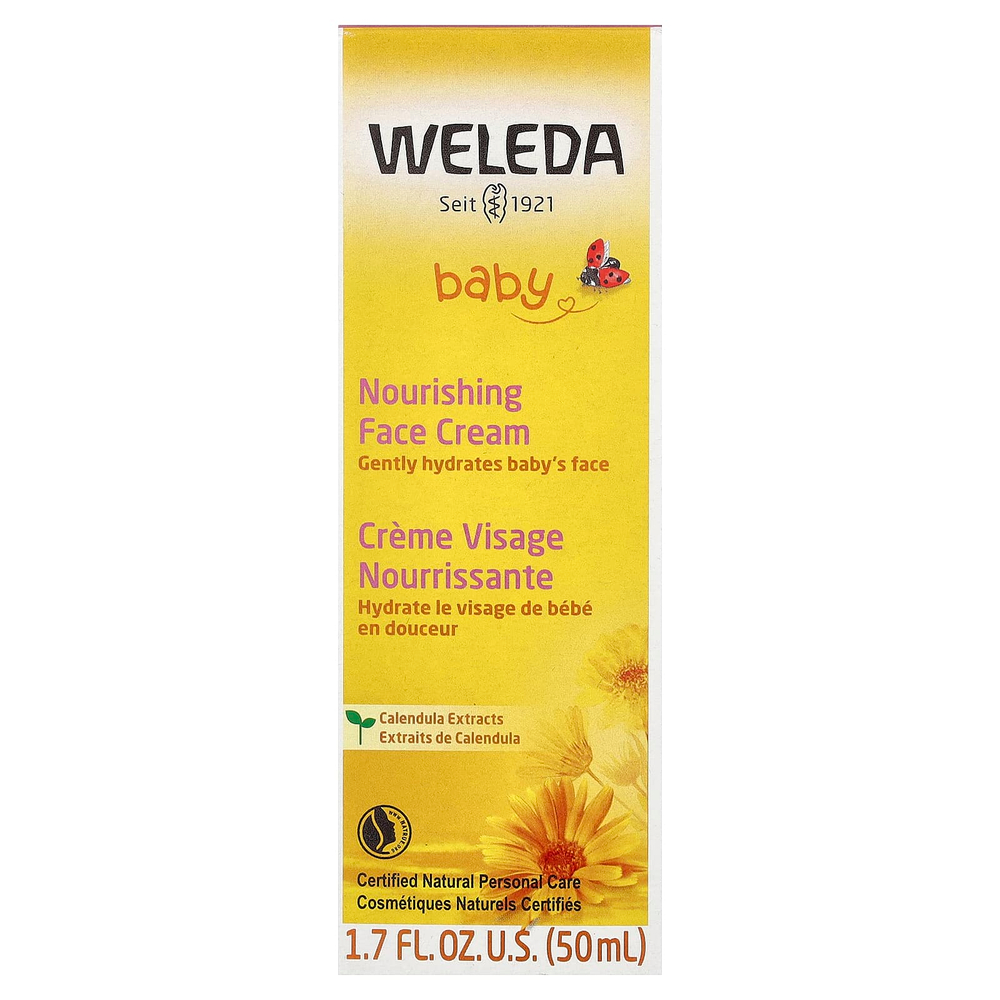 Weleda, Baby, питательный детский крем для лица, с экстрактами календулы, 50 мл (1,7 жидк. унции)