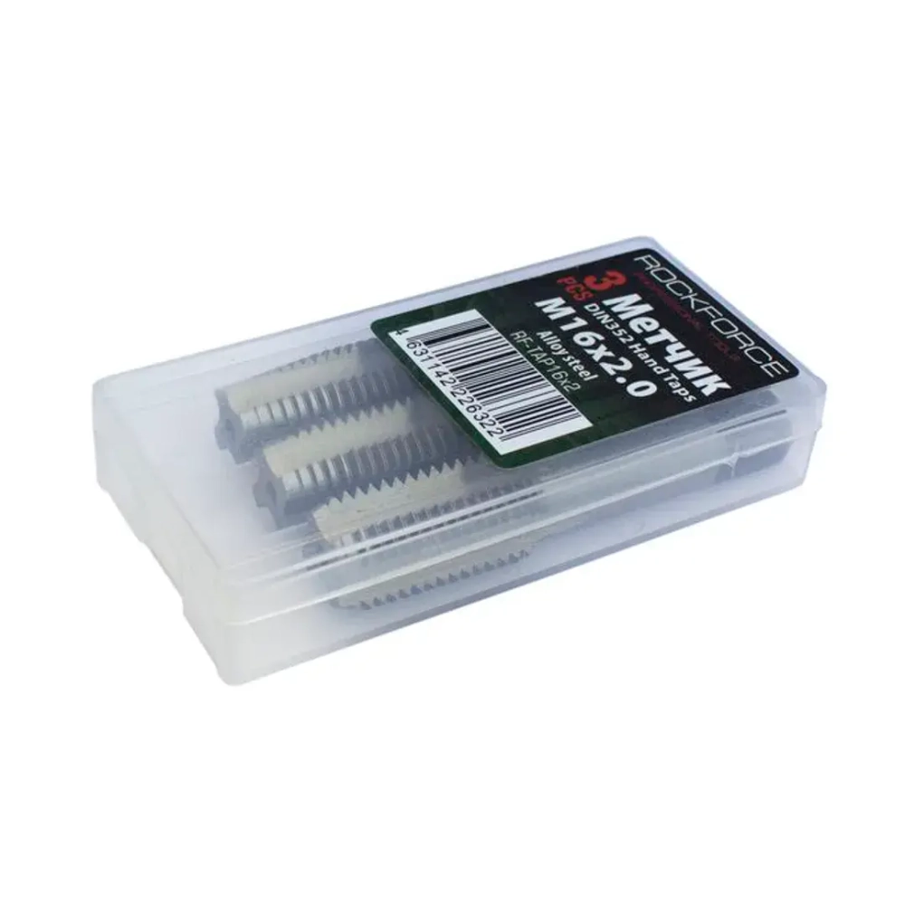 Метчик M20x2.5 (3шт), в пластиковом футляре RockForce##Rock FORCE RF-TAP20x2.5