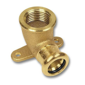 Пресс угольник с креплением для медных труб SANHA 18 х 1/2* (ВПр - ВР)