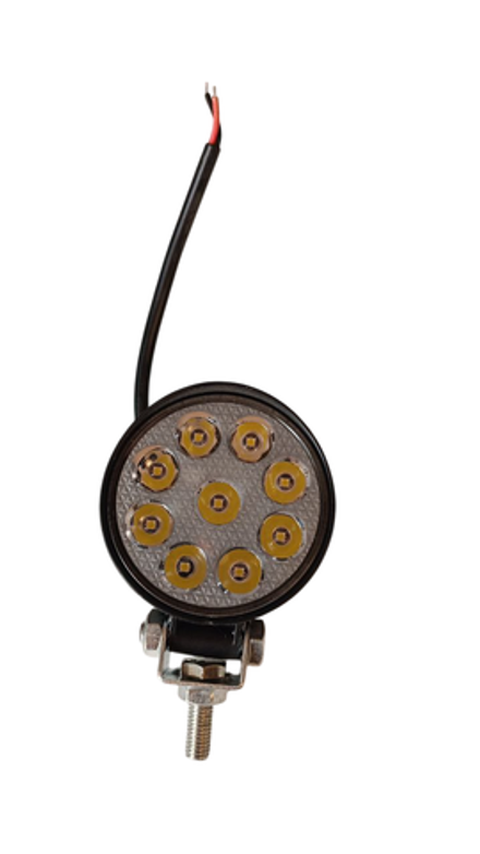 Фара диодная (27W-mini-OK-R) 7,5 см