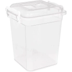 Контейнер 6л квадратный, с ручками, прозрачный