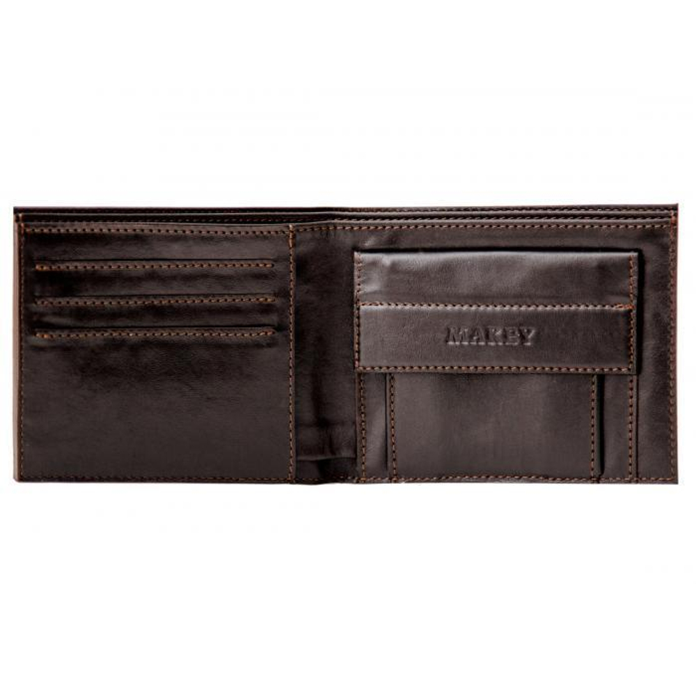 Кошелек «Соты». Цвет коричневый